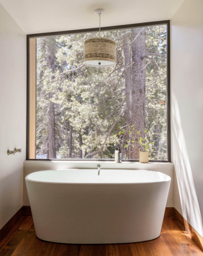  Modern Vacation Home Bathroom. Sugar Bowl | Mountain Retreat by Maca Huneeus Design.