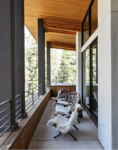  Modern Vacation Home Patio and Deck. Sugar Bowl | Mountain Retreat by Maca Huneeus Design.