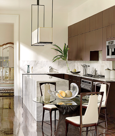  Transitional Family Home Kitchen. Esplanade Avenue by Lee Ledbetter and Associates.