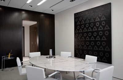 Contemporary Office Meeting Room. Corporate Office by Lee Ledbetter and Associates.