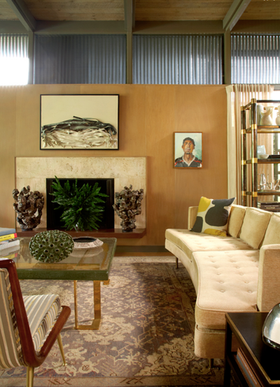  Mid-Century Modern Family Home Living Room. Riverbend Residence by Lee Ledbetter and Associates.