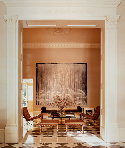  French Family Home Entry and Hall. French Quarter Residence by Lee Ledbetter and Associates.