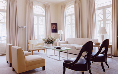  French Family Home Living Room. French Quarter Residence by Lee Ledbetter and Associates.