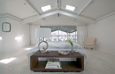  Eclectic Vacation Home Bedroom. Lake Pontchartrain Boathouse by Lee Ledbetter and Associates.