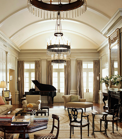  Traditional Family Home Living Room. Bayou DeSiard by Lee Ledbetter and Associates.