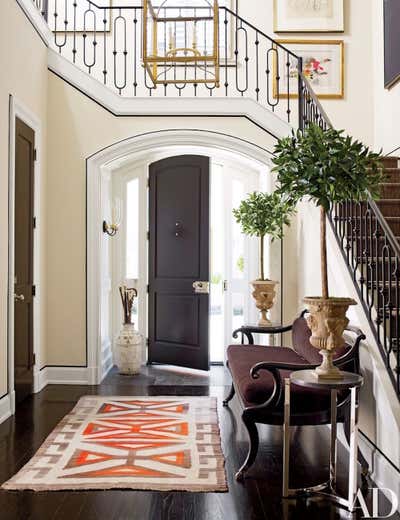  Eclectic Family Home Entry and Hall. Houston Residence by J. Randall Powers Interior Decoration.