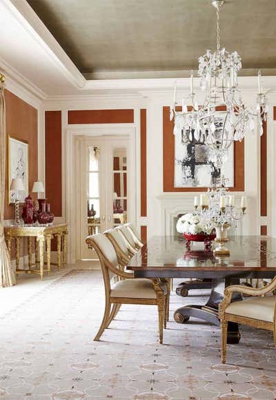  Transitional Family Home Dining Room. Timeless Texas  by J. Randall Powers Interior Decoration.