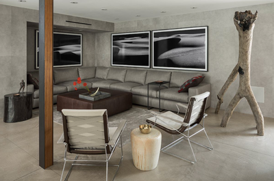  Contemporary Vacation Home Living Room. Playboy Pad by Cardella Design, LLC.
