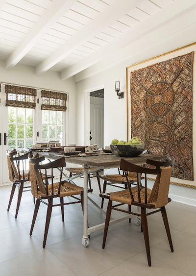  Asian Family Home Dining Room. 1930's Spanish Colonial by Cardella Design, LLC.
