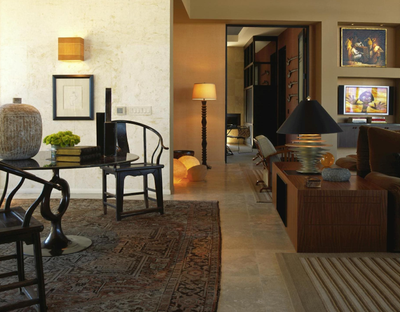  Arts and Crafts Living Room. Rancho Mirage Hillside by Cardella Design, LLC.