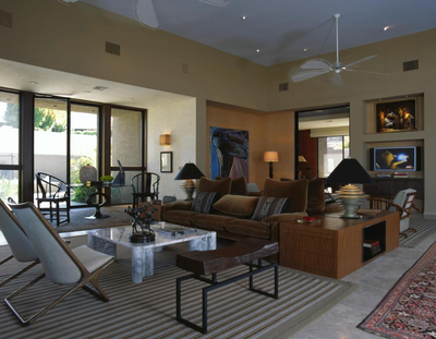  Traditional Family Home Living Room. Rancho Mirage Hillside by Cardella Design, LLC.