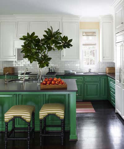  Eclectic Family Home Kitchen. A Color Study by J. Randall Powers Interior Decoration.