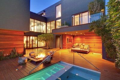  Contemporary Beach House Patio and Deck. Malibu Modern by Cardella Design, LLC.