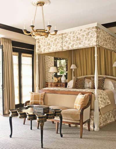  Transitional English Country Family Home Bedroom. British Townhome by J. Randall Powers Interior Decoration.