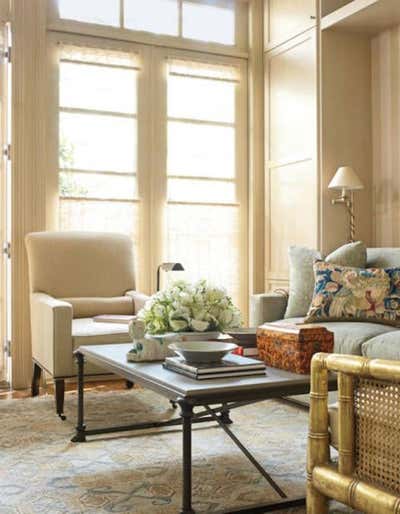  English Country Living Room. British Townhome by J. Randall Powers Interior Decoration.