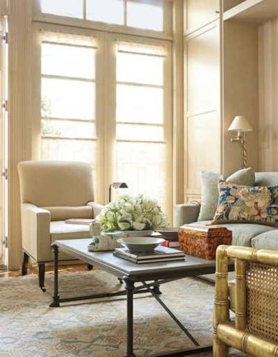  English Country Family Home Living Room. British Townhome by J. Randall Powers Interior Decoration.