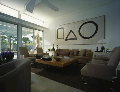  Contemporary Family Home Living Room. Tamarisk Ridge by Cardella Design, LLC.