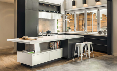  Modern Family Home Kitchen. Edge by Jenny Martin Design.