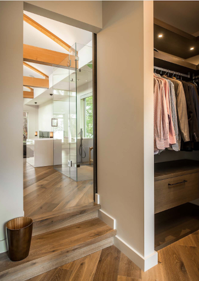  Modern Family Home Storage Room and Closet. Edge by Jenny Martin Design.