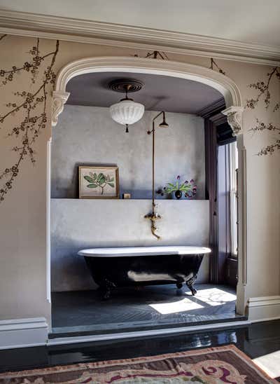  Asian Apartment Bathroom. Brooklyn Townhouse by Roman and Williams Buildings and Interiors.