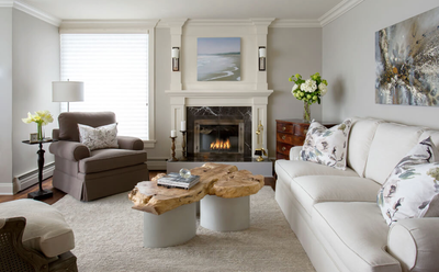  Coastal Beach House Living Room. Tradewinds by Jenny Martin Design.