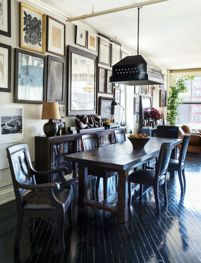  Transitional Apartment Dining Room. East 4th Street by Roman and Williams Buildings and Interiors.