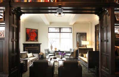  Mid-Century Modern Apartment Living Room. Central Park West by Roman and Williams Buildings and Interiors.