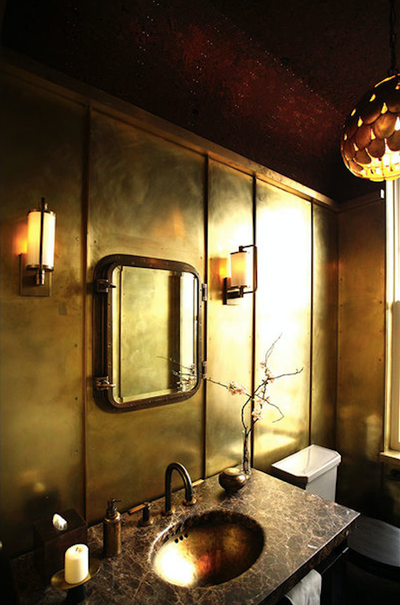  Asian Mid-Century Modern Apartment Bathroom. Central Park West by Roman and Williams Buildings and Interiors.