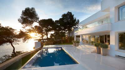  Modern Vacation Home Exterior. Mallorca by Fiona Barratt Interiors.