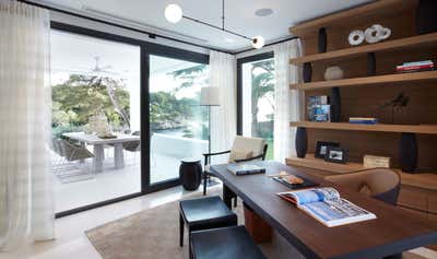  Mid-Century Modern Vacation Home Office and Study. Mallorca by Fiona Barratt Interiors.