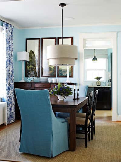  Coastal Country Family Home Living Room. The Blue Bungalow by Lauren Liess.