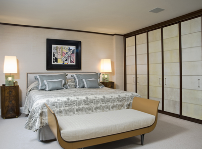  Mid-Century Modern Family Home Bedroom. Upper East Side Townhouse by Pepe Lopez Design Inc..