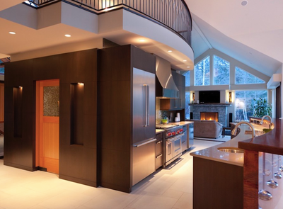  Contemporary Vacation Home Open Plan. Broadview by Jenny Martin Design.