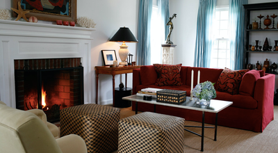  Eclectic Country House Living Room. Water Mill  by David Scott Interiors.