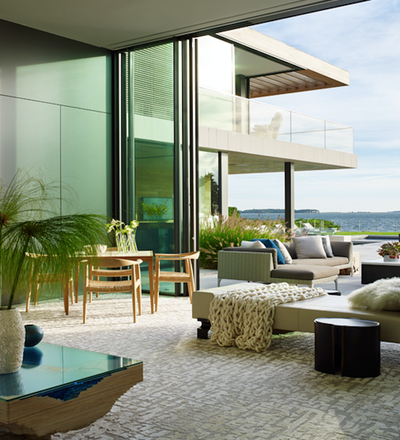  Contemporary Beach House Living Room. Sag Harbor by David Scott Interiors.