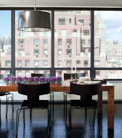  Contemporary Apartment Dining Room. United Nations Plaza by David Scott Interiors.
