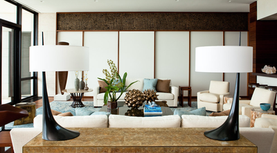  Coastal Beach House Living Room. Southampton by David Scott Interiors.