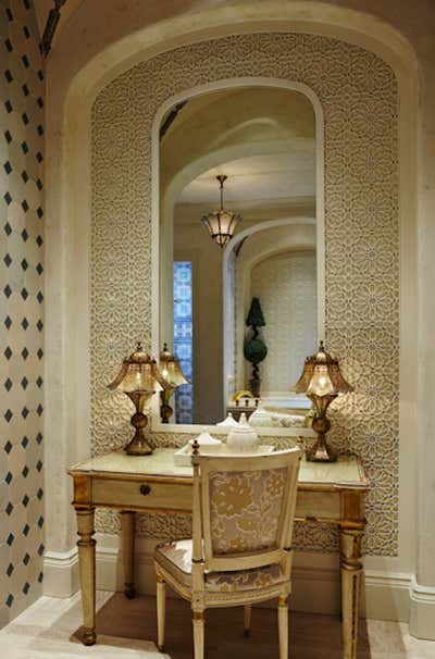  Moroccan Family Home Bathroom. Moorish, Mizner Style Manalapan Estate by Linda Ruderman Interiors.