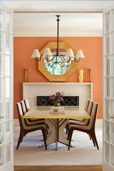 Contemporary Vacation Home Dining Room. Georgica Residence by Pierce Allen .