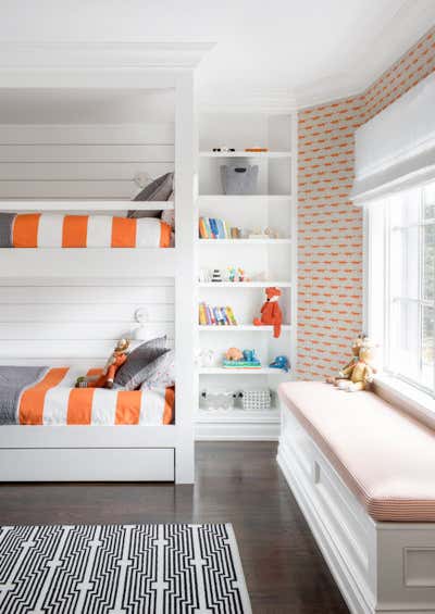  Preppy Family Home Children's Room. Rumson New Modern by Chango & Co..