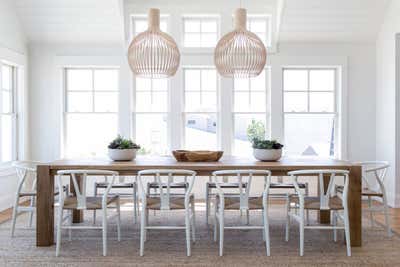  Coastal Vacation Home Dining Room. Beach Haven Waterfront by Chango & Co..