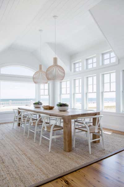  Coastal Vacation Home Dining Room. Beach Haven Waterfront by Chango & Co..