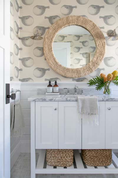 Coastal Vacation Home Bathroom. Beach Haven Waterfront by Chango & Co..