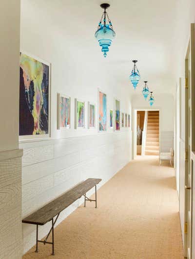  Coastal Vacation Home Entry and Hall. East Hampton Mansion by Pierce Allen .