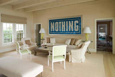  Eclectic Vacation Home Living Room. East Hampton Mansion by Pierce Allen .