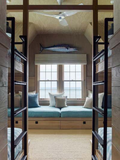  Traditional Coastal Vacation Home Children's Room. East Hampton Mansion by Pierce Allen .