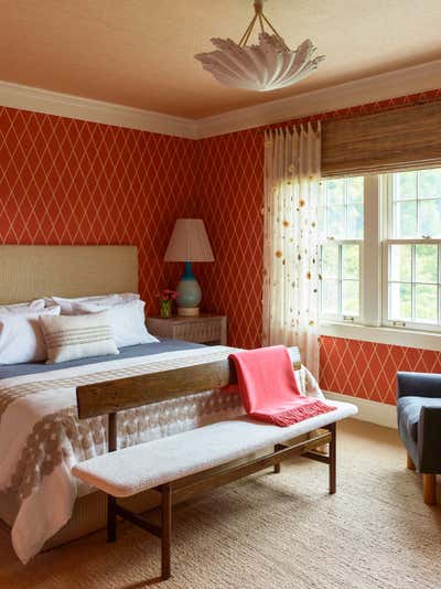  Traditional Country Vacation Home Bedroom. East Hampton Mansion by Pierce Allen .