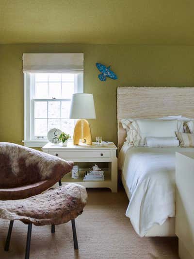  Contemporary Eclectic Vacation Home Bedroom. East Hampton Mansion by Pierce Allen .