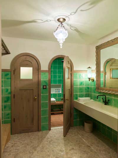  Tropical Bathroom. East Hampton Mansion by Pierce Allen .