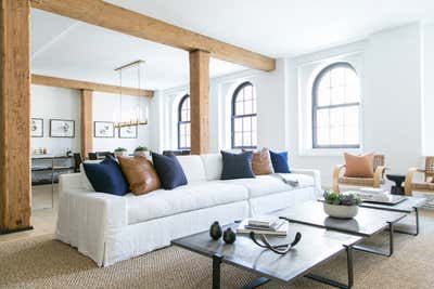  Coastal Apartment Living Room. 443 Greenwich, Tribeca by Chango & Co..